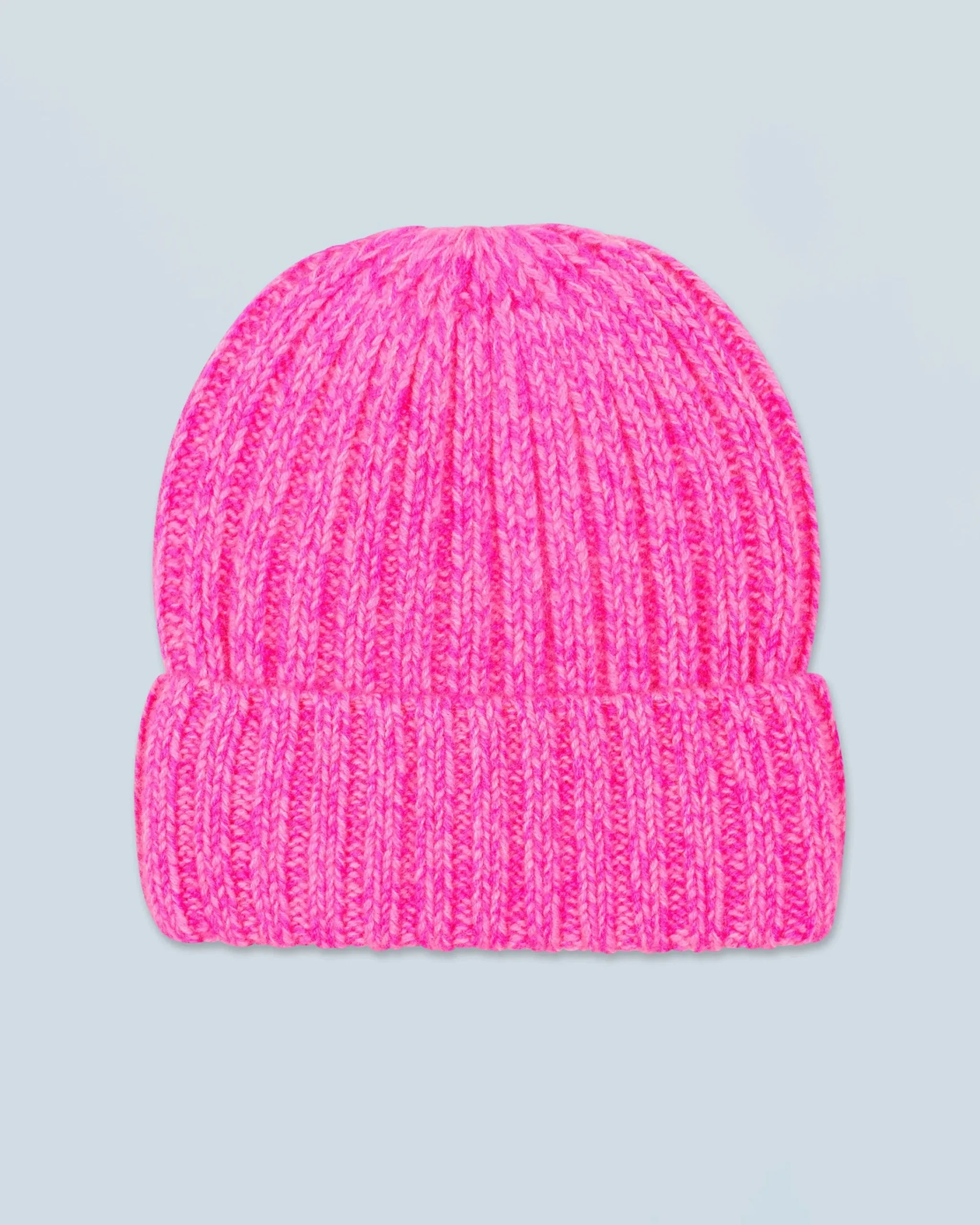 FROM FUTURE Berretto con Risvolto a Coste BrightPinkMou Store