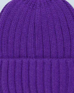 FROM FUTURE Berretto con Risvolto a Coste PopPurple Best