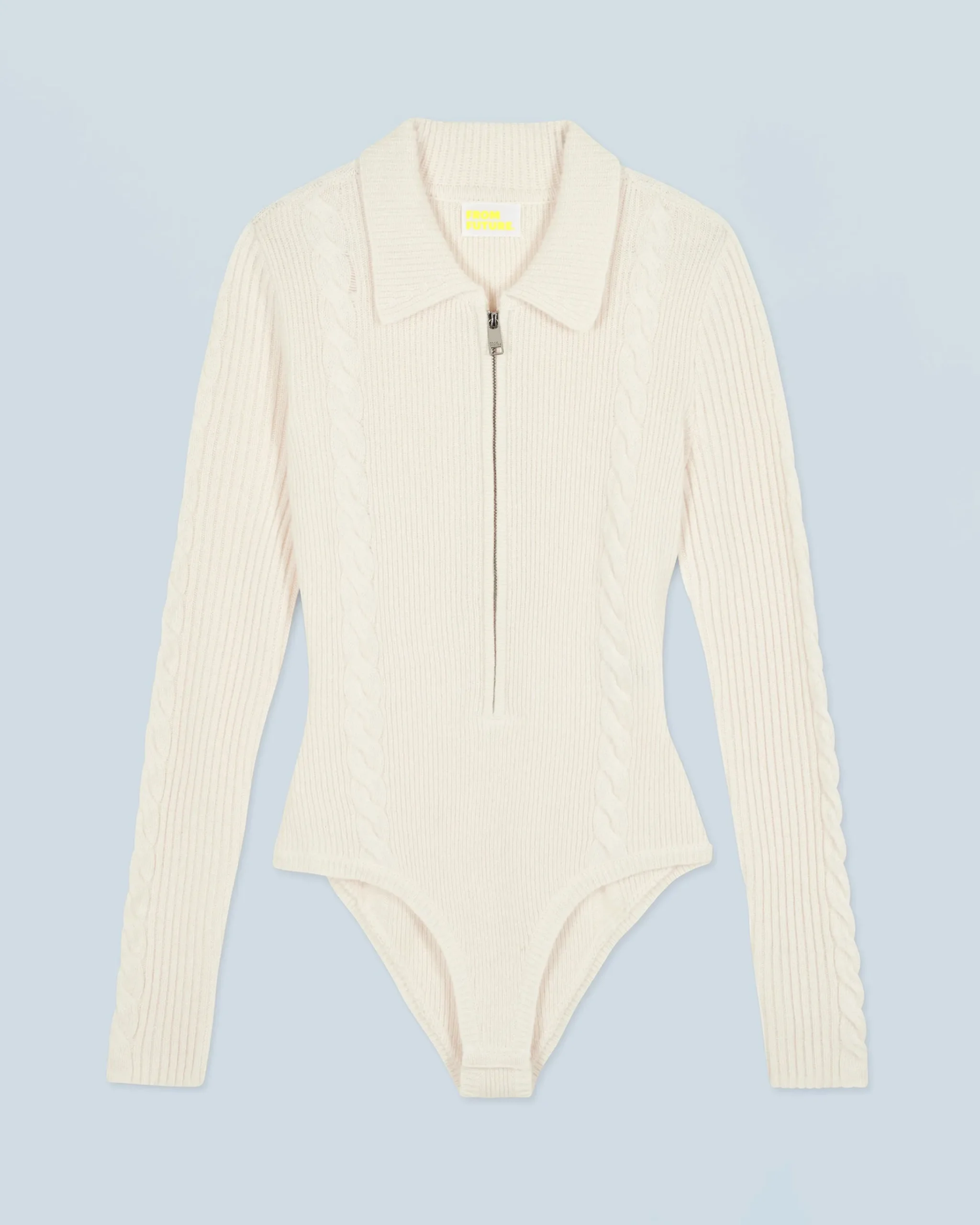 FROM FUTURE Body Maniche lunghe Ecrù Cheap