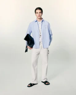 FROM FUTURE Camicia Maniche lunghe Popeline Strisceblu Shop