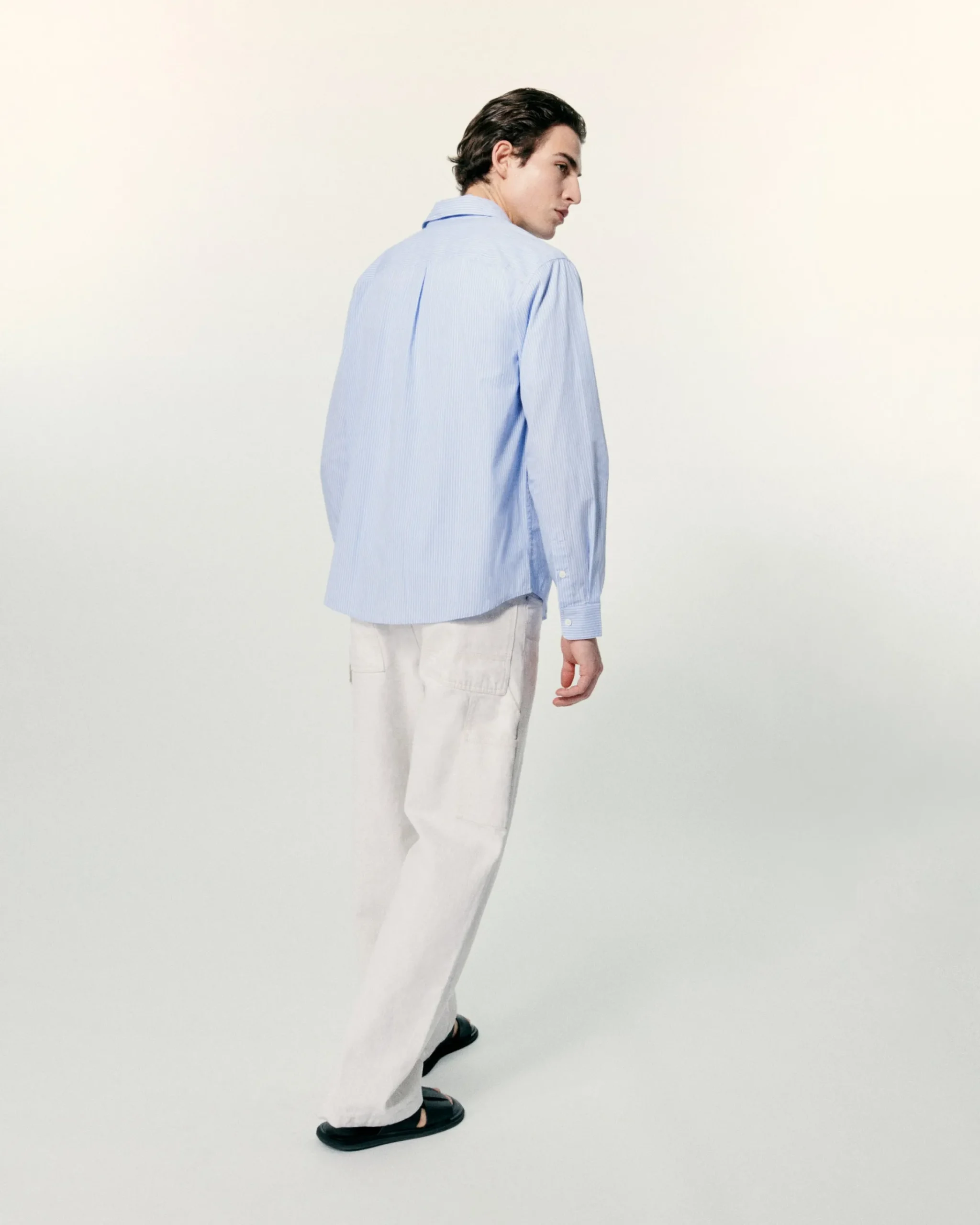 FROM FUTURE Camicia Maniche lunghe Popeline Strisceblu Shop