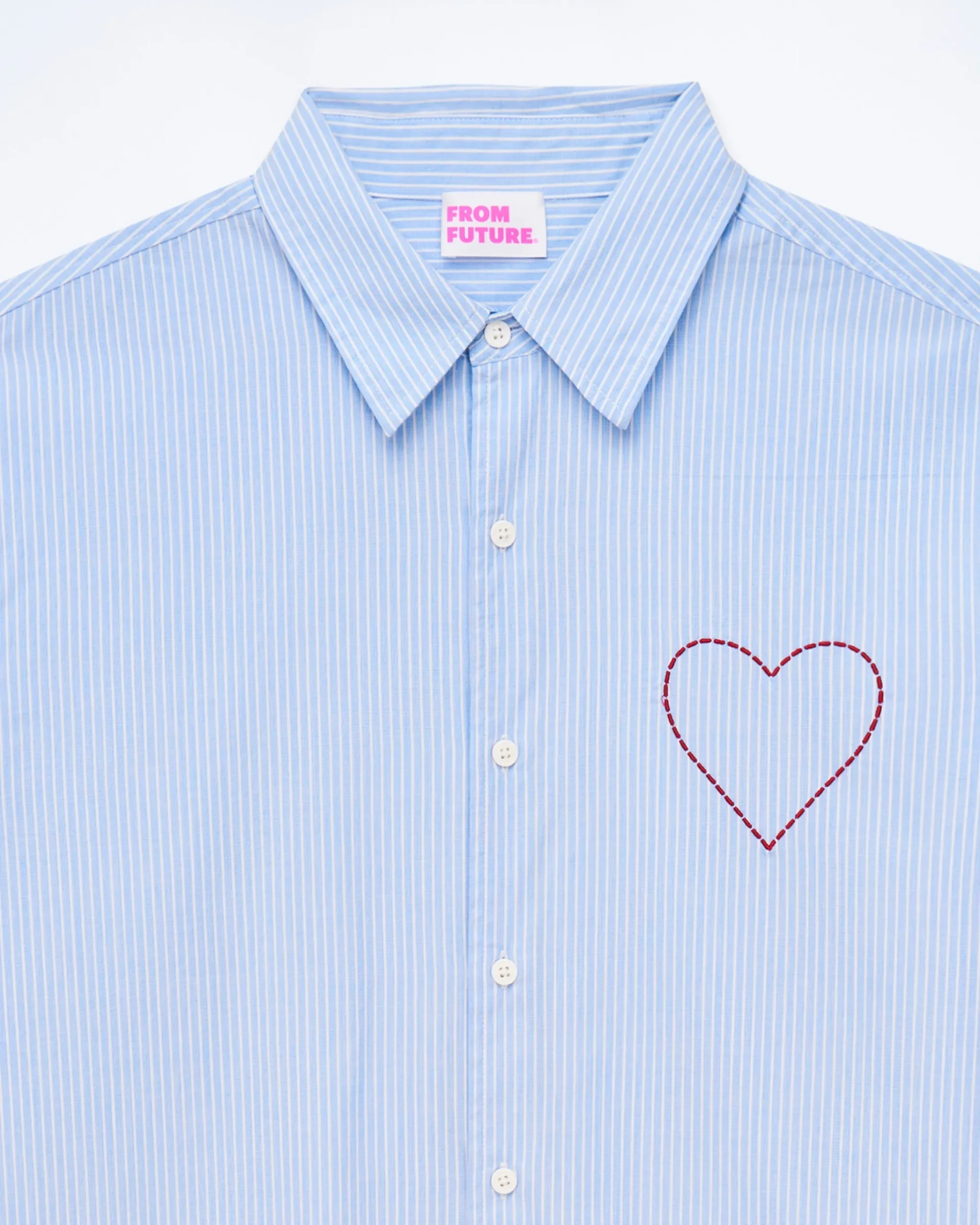 FROM FUTURE Camicia Maniche lunghe Popeline Strisceblu Shop