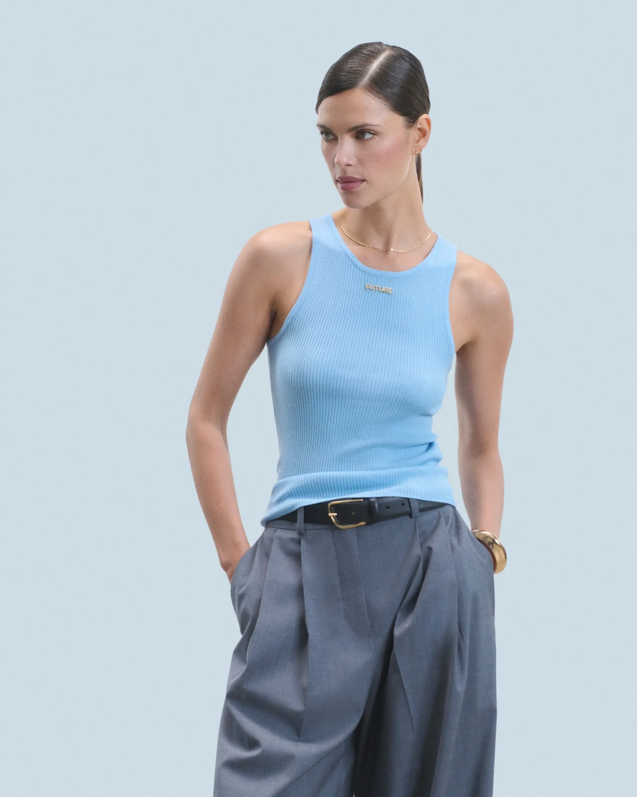 FROM FUTURE Canotta BabyBlue Discount