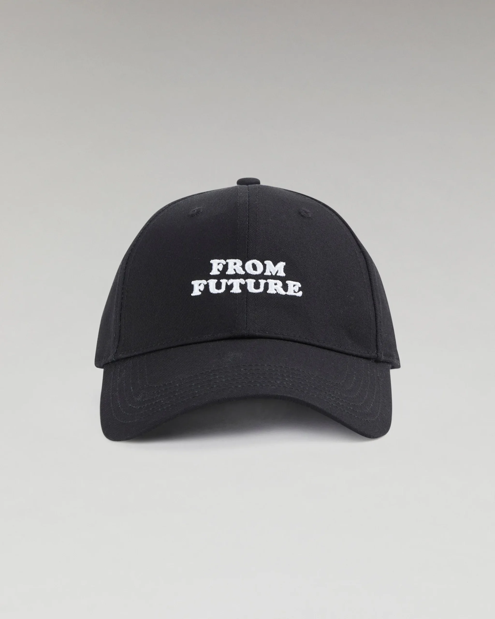 FROM FUTURE Cappellino con Visiera curva Logo Nero Cheap