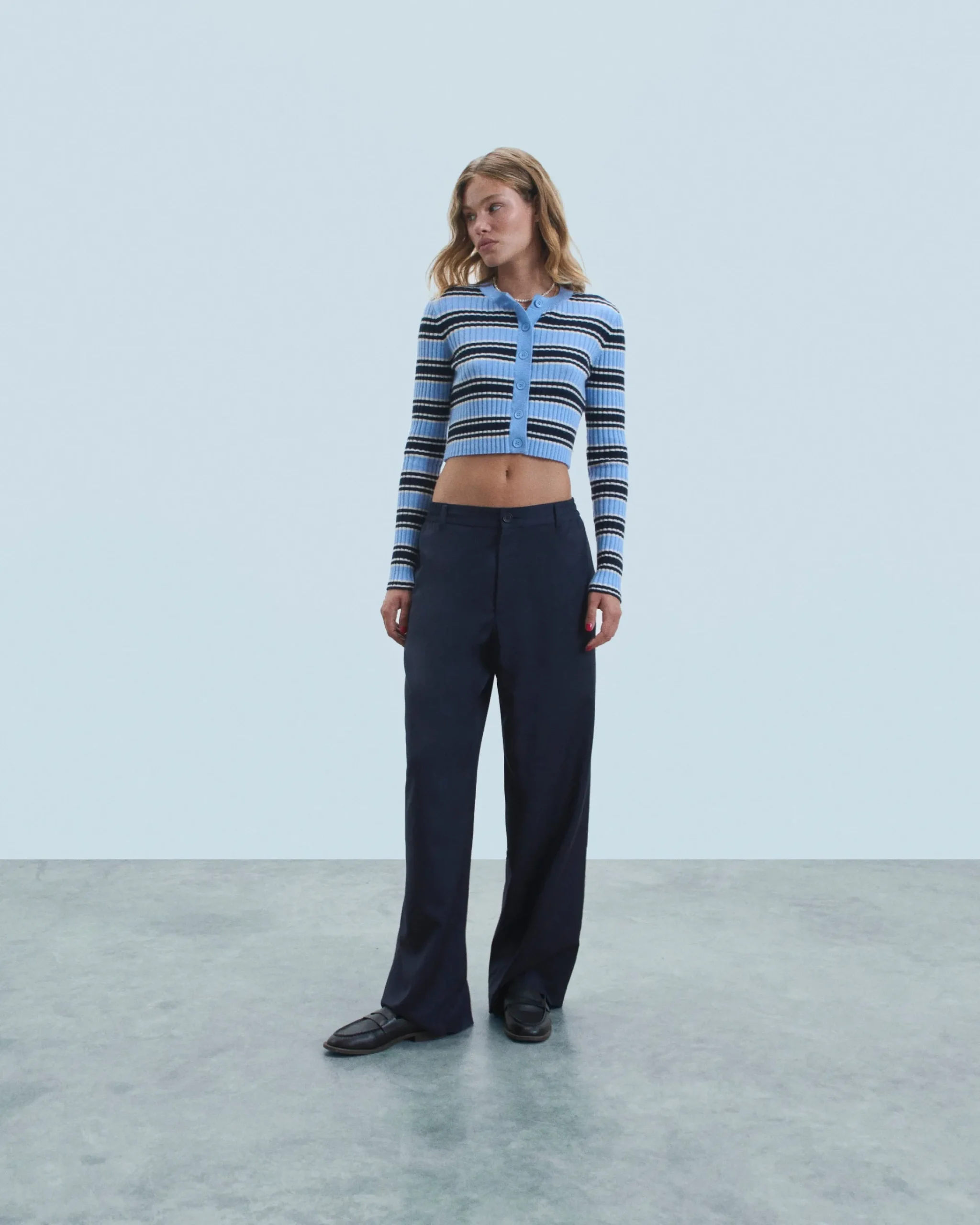 FROM FUTURE Cardigan a righe FairyBlue Best