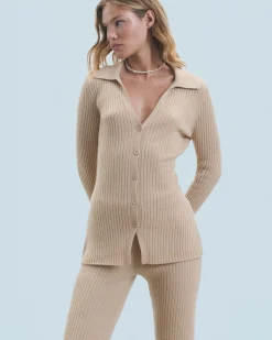 FROM FUTURE Cardigan-pullover Beige Outlet