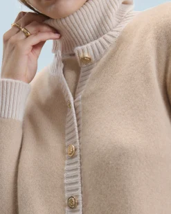 FROM FUTURE Cardigan-pullover Beige Best