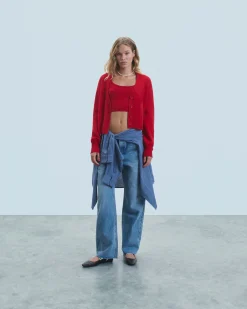 FROM FUTURE Cardigan-pullover HotRed Discount