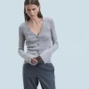 FROM FUTURE Cardigan-pullover Seconda pelle Grigioericascuro Best Sale
