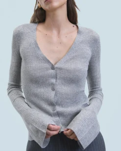 FROM FUTURE Cardigan-pullover Seconda pelle Grigioericascuro Best Sale