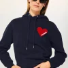 FROM FUTURE Felpa con Cappuccio Cuore MarinaMilitare Cheap