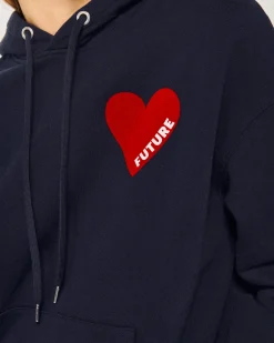 FROM FUTURE Felpa con Cappuccio Cuore MarinaMilitare Cheap