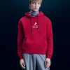 FROM FUTURE Felpa con Cappuccio Ski Club DarkRed Fashion
