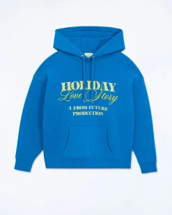 FROM FUTURE Felpa-maglione con Cappuccio SurfBlue Fashion