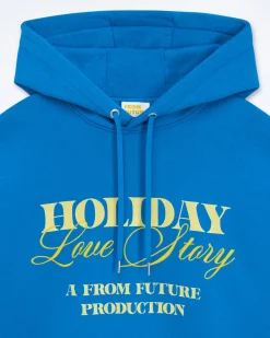 FROM FUTURE Felpa-maglione con Cappuccio SurfBlue Fashion