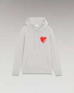 FROM FUTURE Felpa-pullover Cuore Leggera Grigioericachiaro Outlet