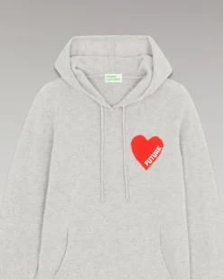 FROM FUTURE Felpa-pullover Cuore Leggera Grigioericachiaro Outlet