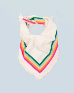 FROM FUTURE Foulard Regular Banda multicolore Ecrù Clearance