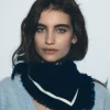 FROM FUTURE Foulard Regular Bicolore MarinaMilitare Cheap