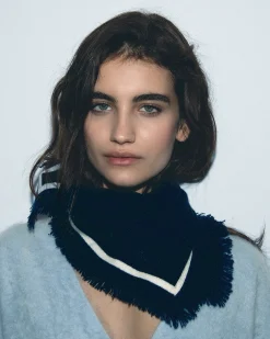 FROM FUTURE Foulard Regular Bicolore MarinaMilitare Cheap