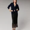 FROM FUTURE Gonna Midi Cut-out Pizzo Nero Cheap