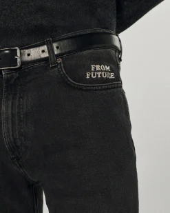 FROM FUTURE Jacob Jean Slim Fit WashedBlack Cheap