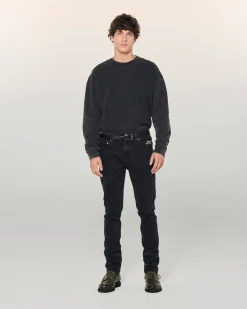 FROM FUTURE Jean Skinny John WashedBlack Flash Sale