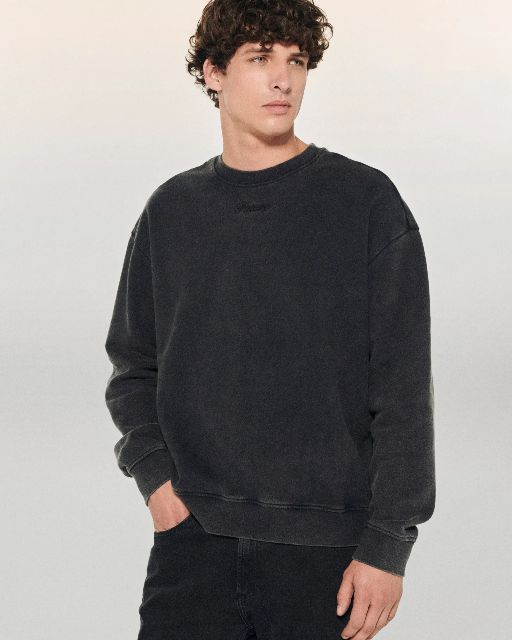 FROM FUTURE Jean Skinny John WashedBlack Flash Sale