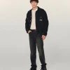 FROM FUTURE Joey Jean Straight Cut WashedBlack New