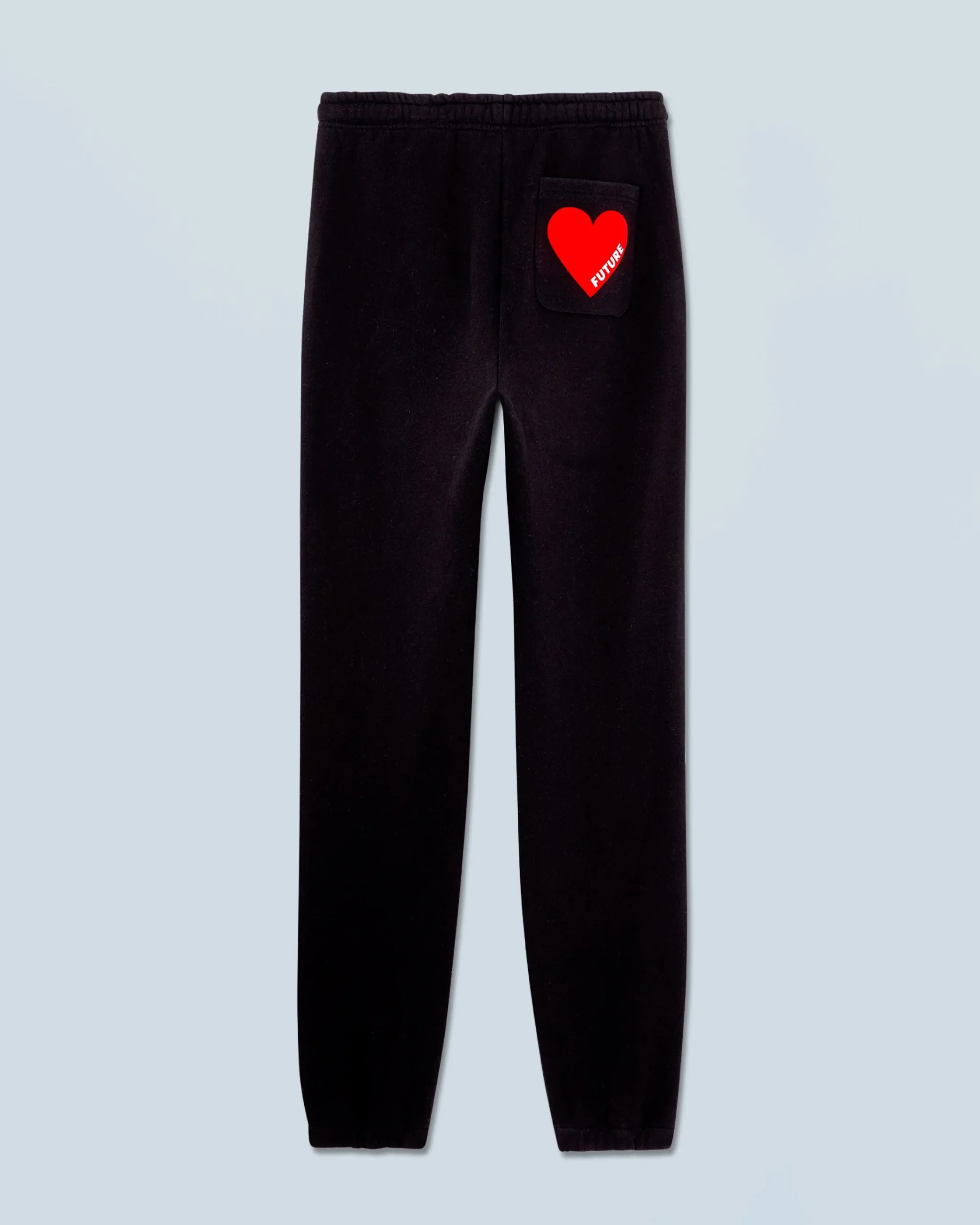FROM FUTURE Joggers Dritti Cuore Nero New