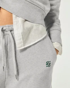 FROM FUTURE Joggers Dritti Doppia F Grigioericachiaro New