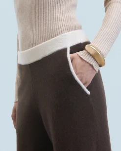 FROM FUTURE Joggers Larghi Bicolori Cioccolato Clearance