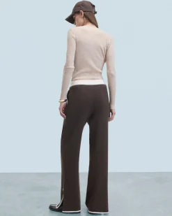 FROM FUTURE Joggers Larghi Bicolori Cioccolato Clearance