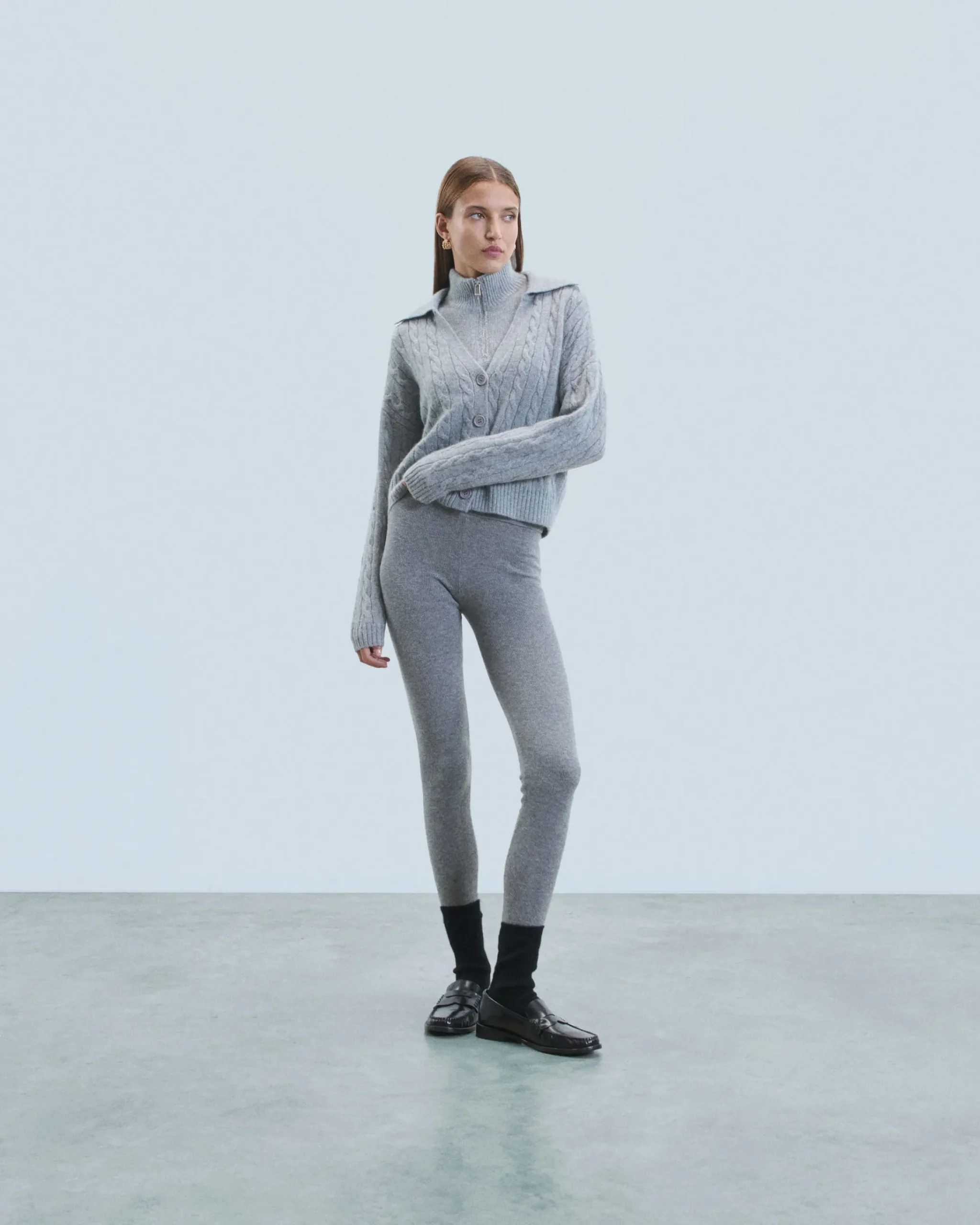 FROM FUTURE Joggers Leggings Seconda pelle Grigioericascuro Cheap