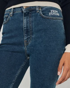 FROM FUTURE Johnny Jean Slim Fit BleuFoncé Online