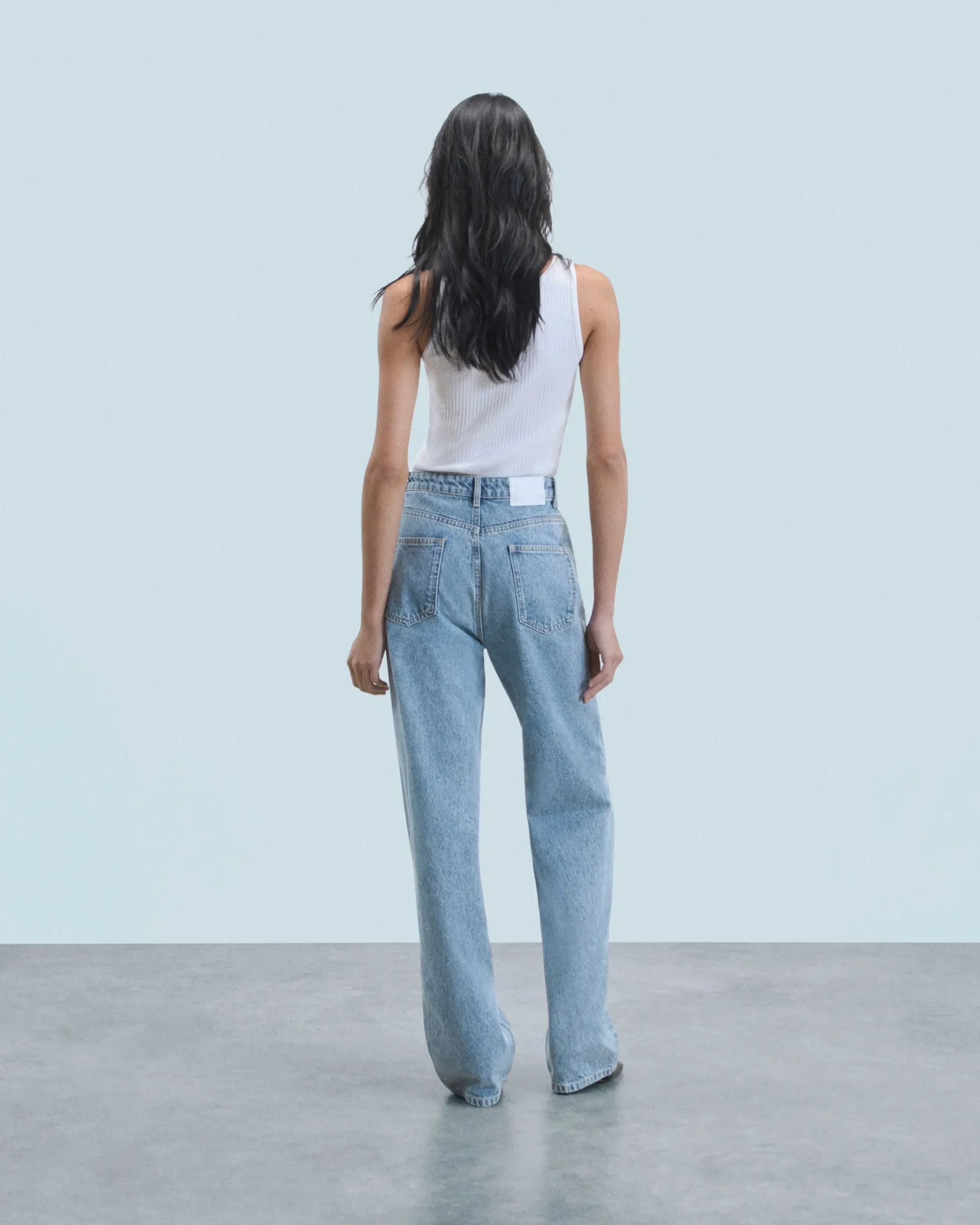 FROM FUTURE Joseph Jean Straight Cut BleuClair Clearance