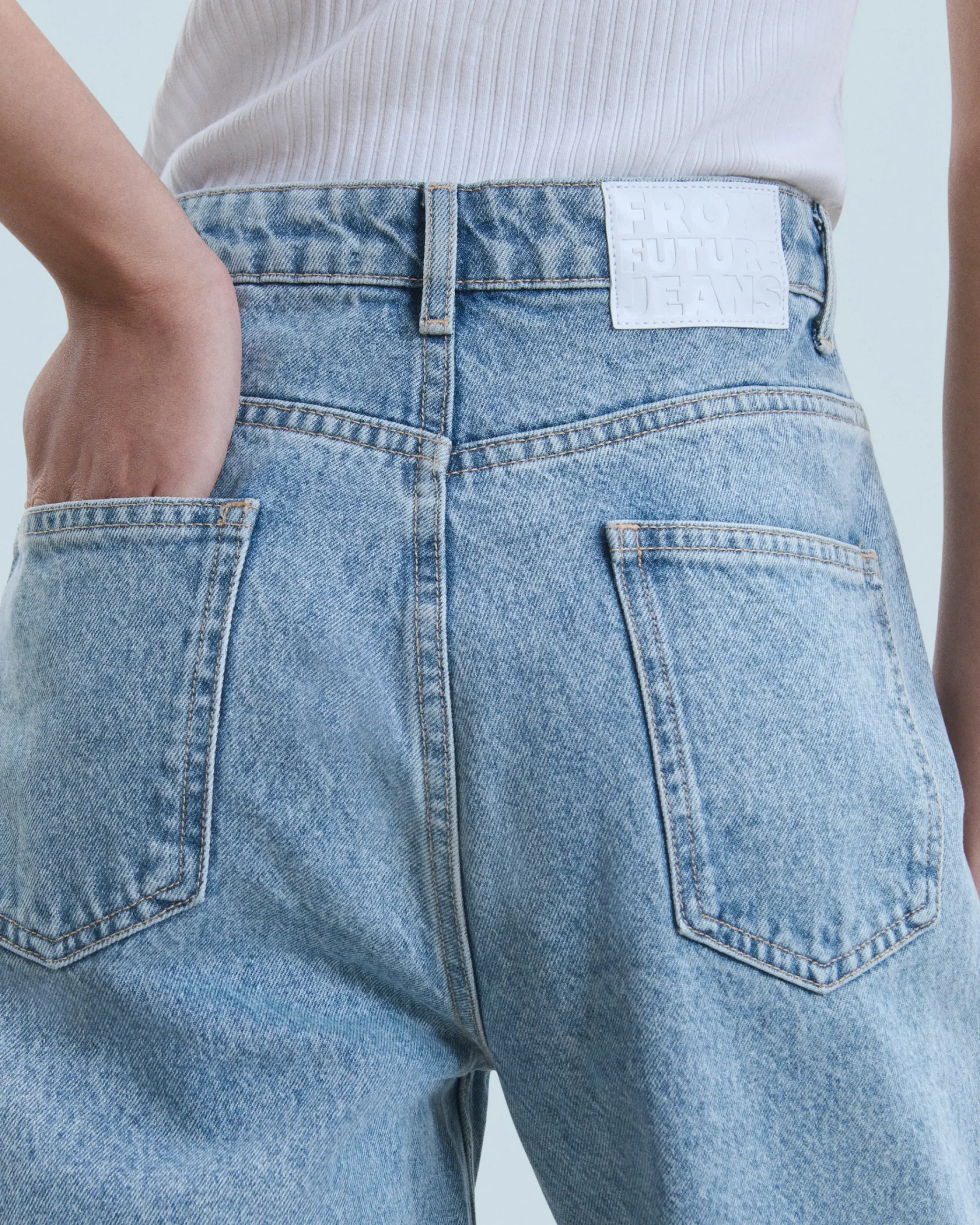 FROM FUTURE Joseph Jean Straight Cut BleuClair Clearance