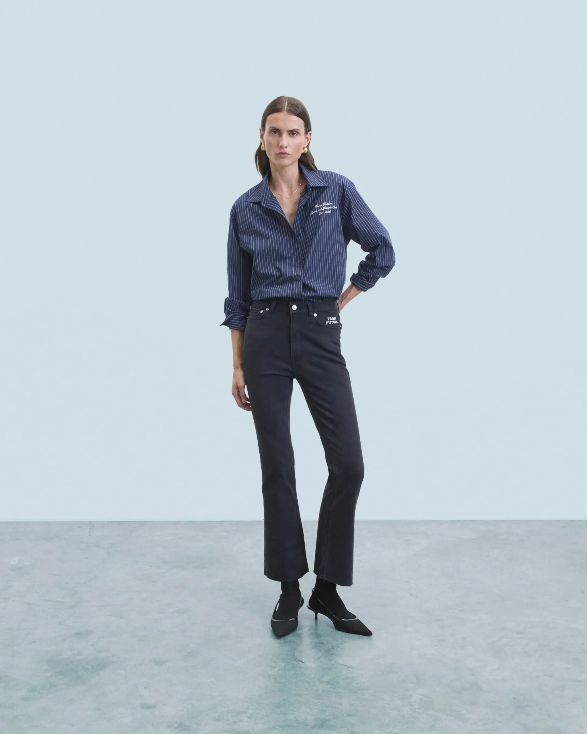 FROM FUTURE Jude Jean Bootcut Nero Clearance