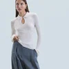 FROM FUTURE Maglione Collo a polo Sabbiadeldeserto Best Sale