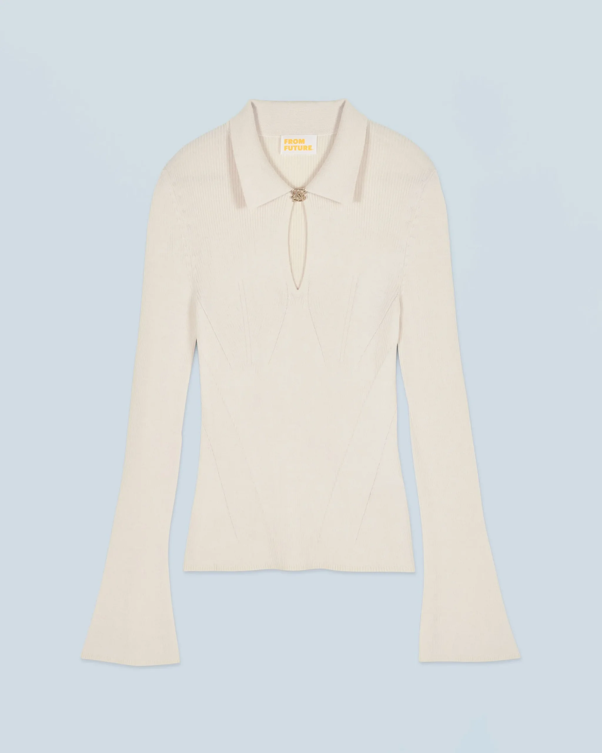 FROM FUTURE Maglione Collo a polo Sabbiadeldeserto Best Sale
