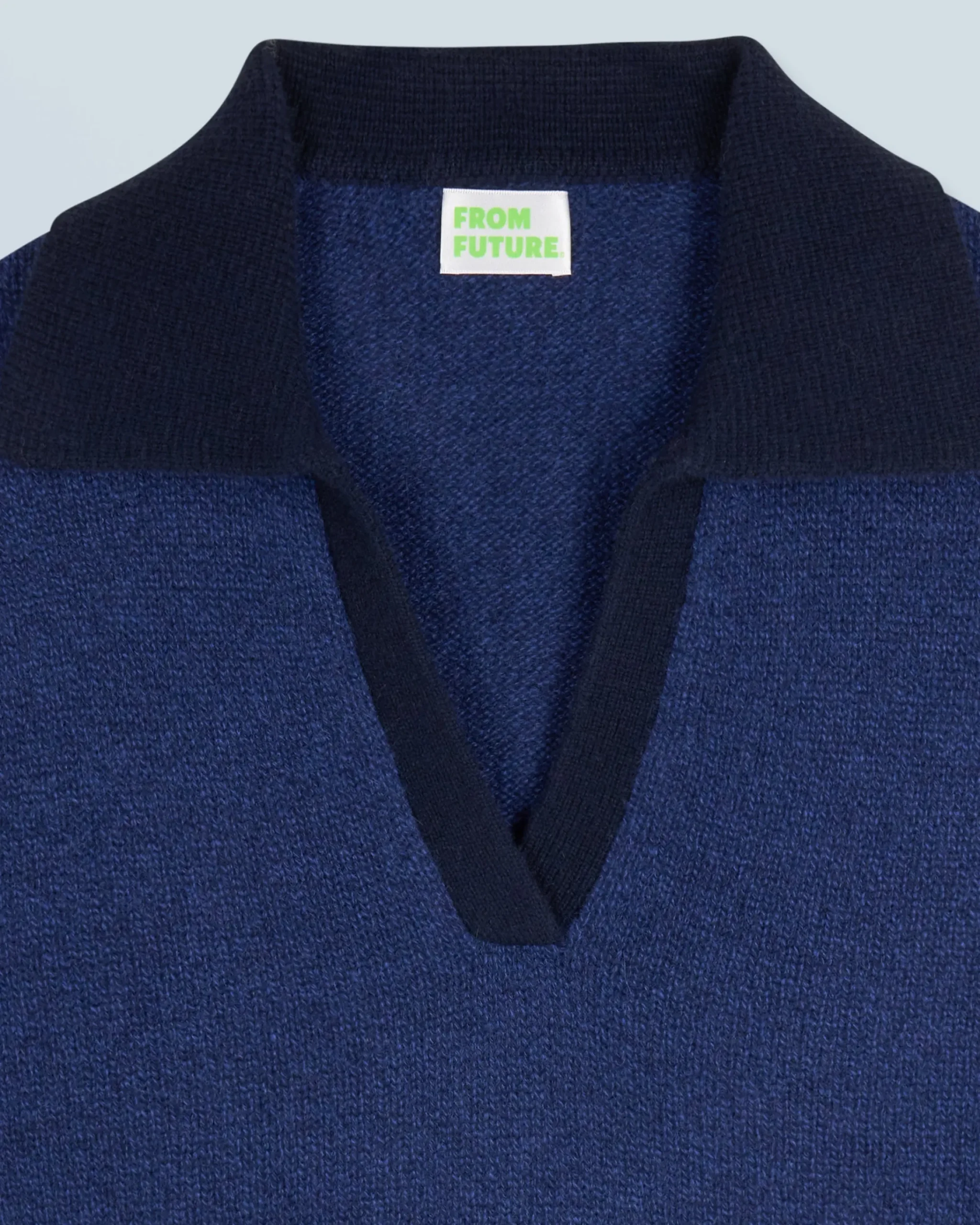 FROM FUTURE Maglione Collo a polo DarkBlue Clearance