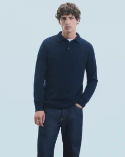 FROM FUTURE Maglione Collo a polo Basic Grigioericascuro Hot