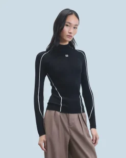 FROM FUTURE Maglione Collo alto Nero Online