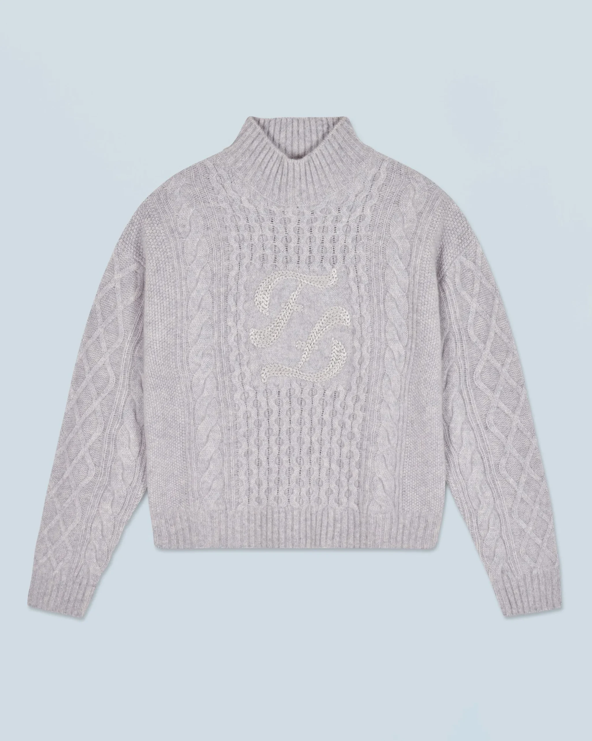 FROM FUTURE Maglione Collo alto Grigioericachiaro Cheap