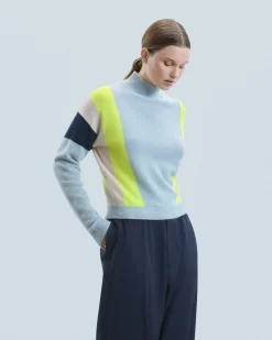 FROM FUTURE Maglione Collo alto IcedBlue Outlet
