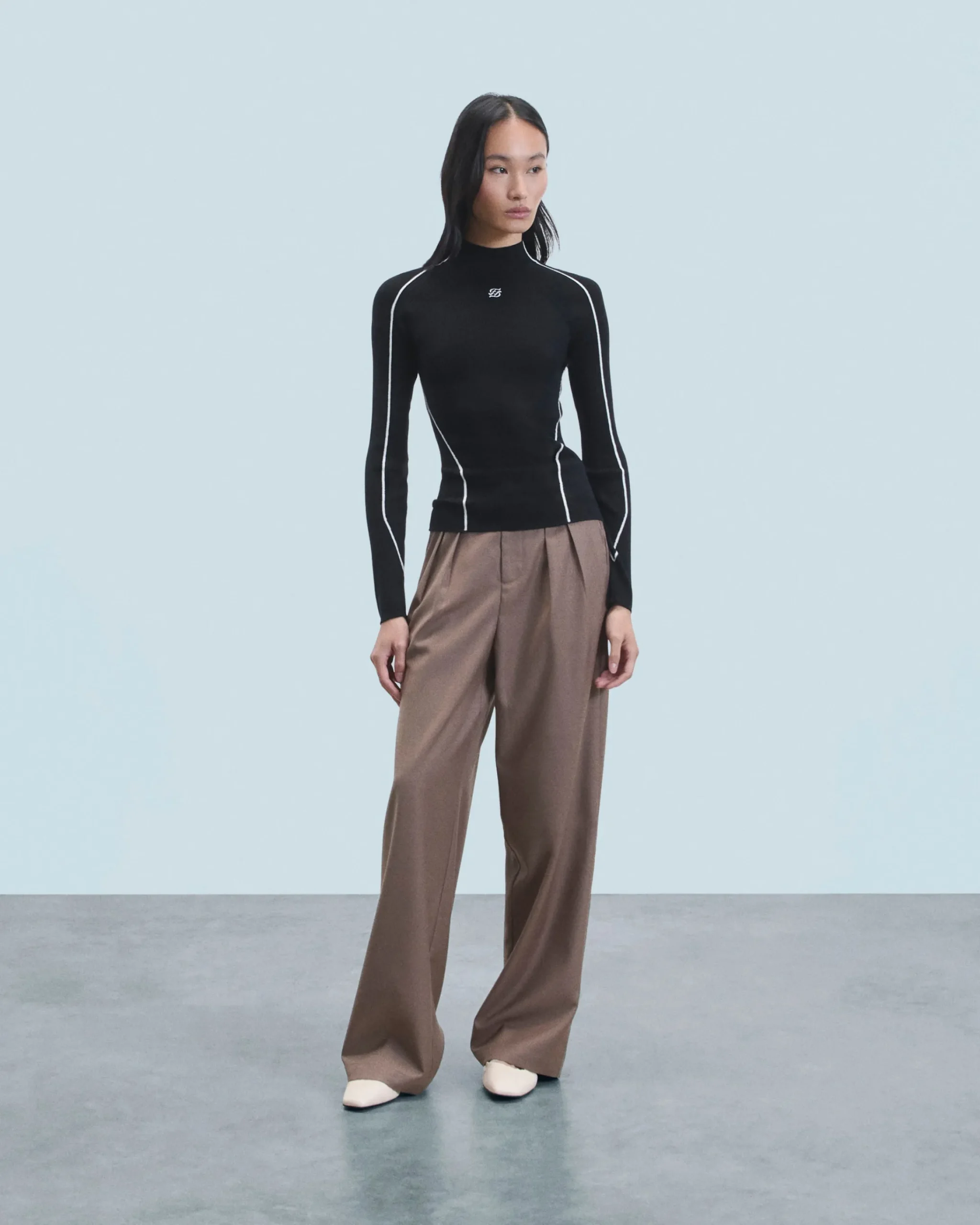 FROM FUTURE Maglione Collo alto Nero Online