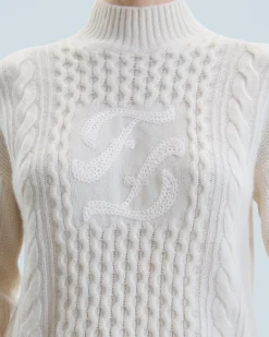 FROM FUTURE Maglione Collo alto Ecrù Best Sale