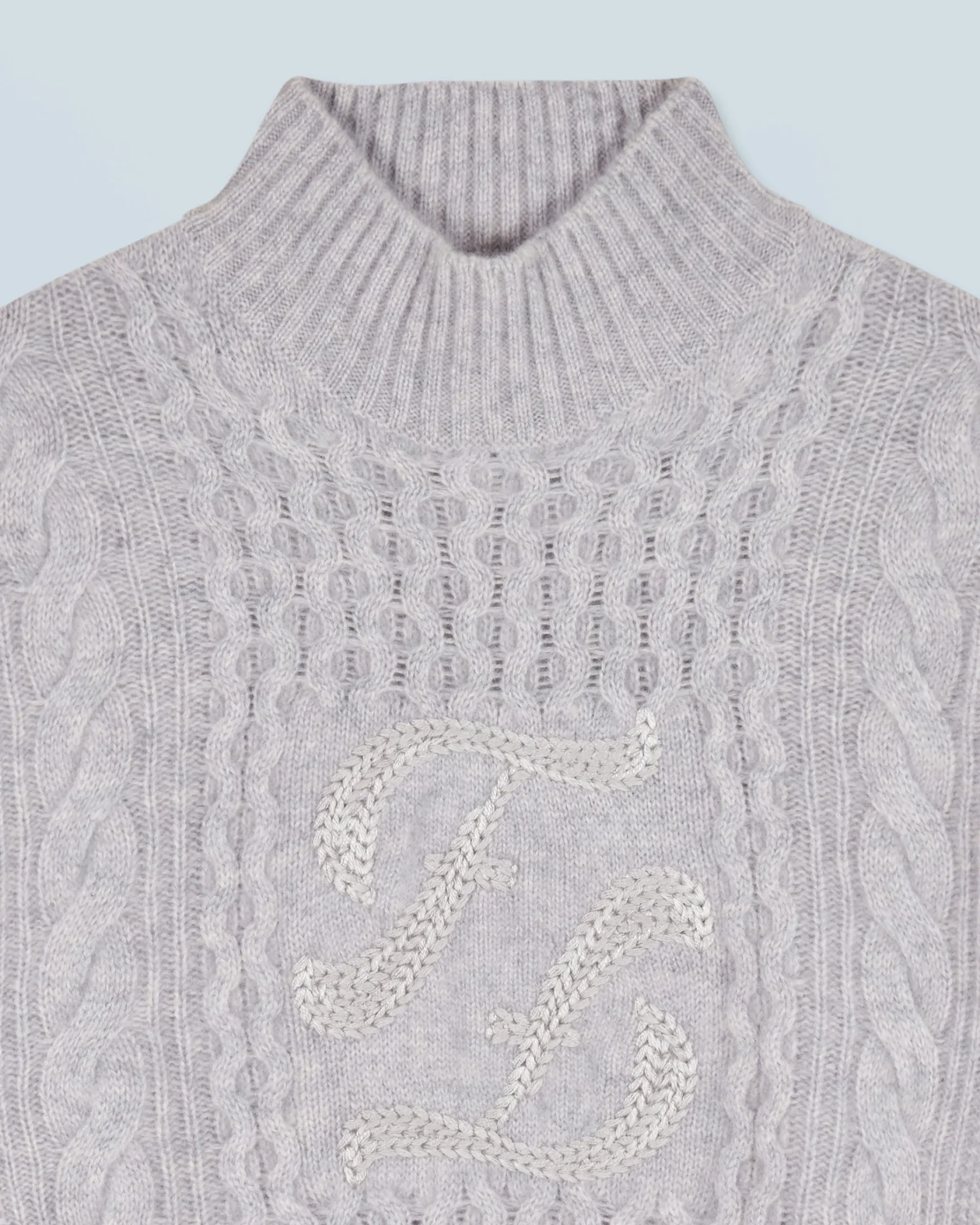 FROM FUTURE Maglione Collo alto Grigioericachiaro Cheap