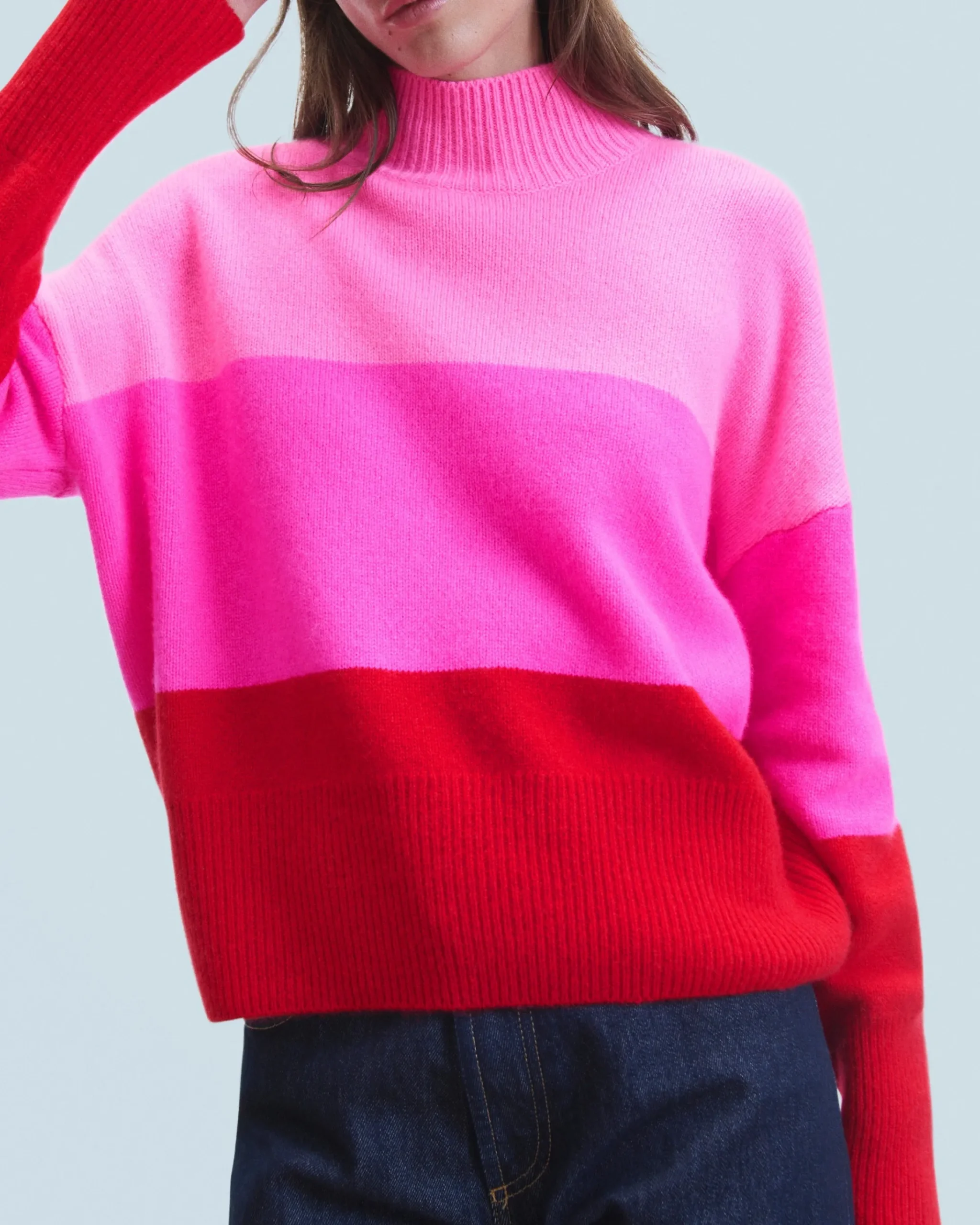 FROM FUTURE Maglione Collo alto BrightRed Cheap
