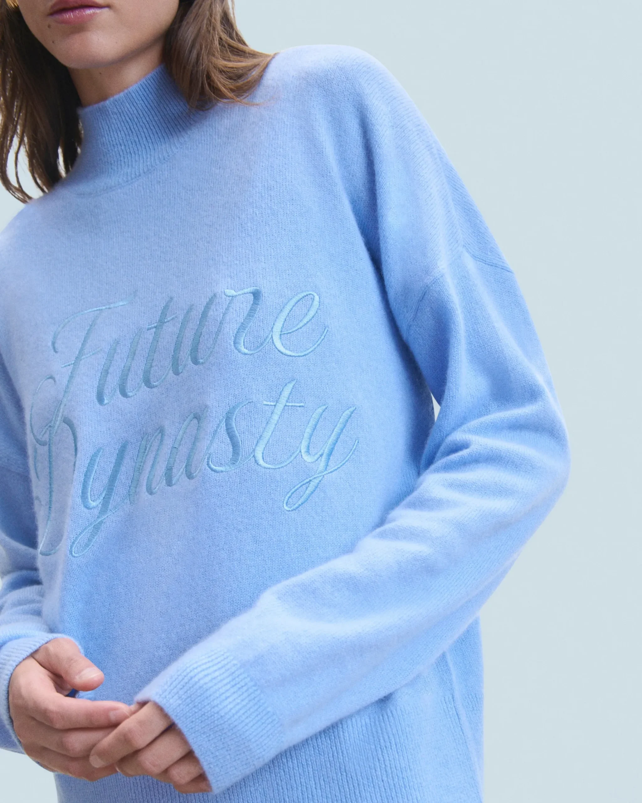 FROM FUTURE Maglione Collo alto FairyBlue Sale